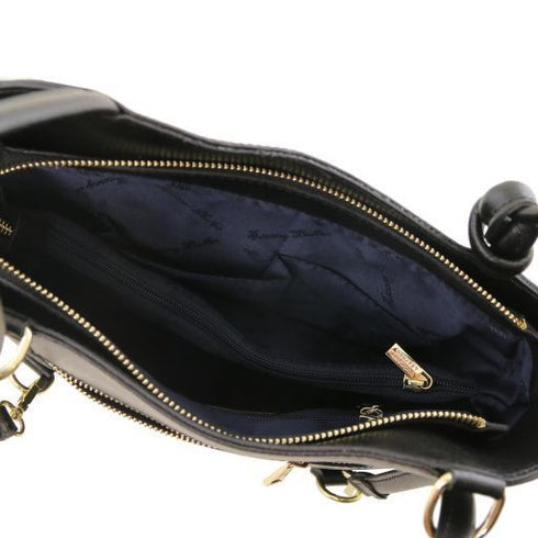 Patty - Saffiano leather convertible backpack shoulderbag